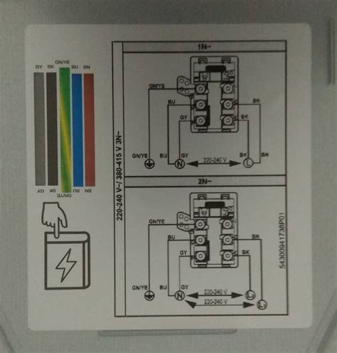 induction cooktop 3 wire connection